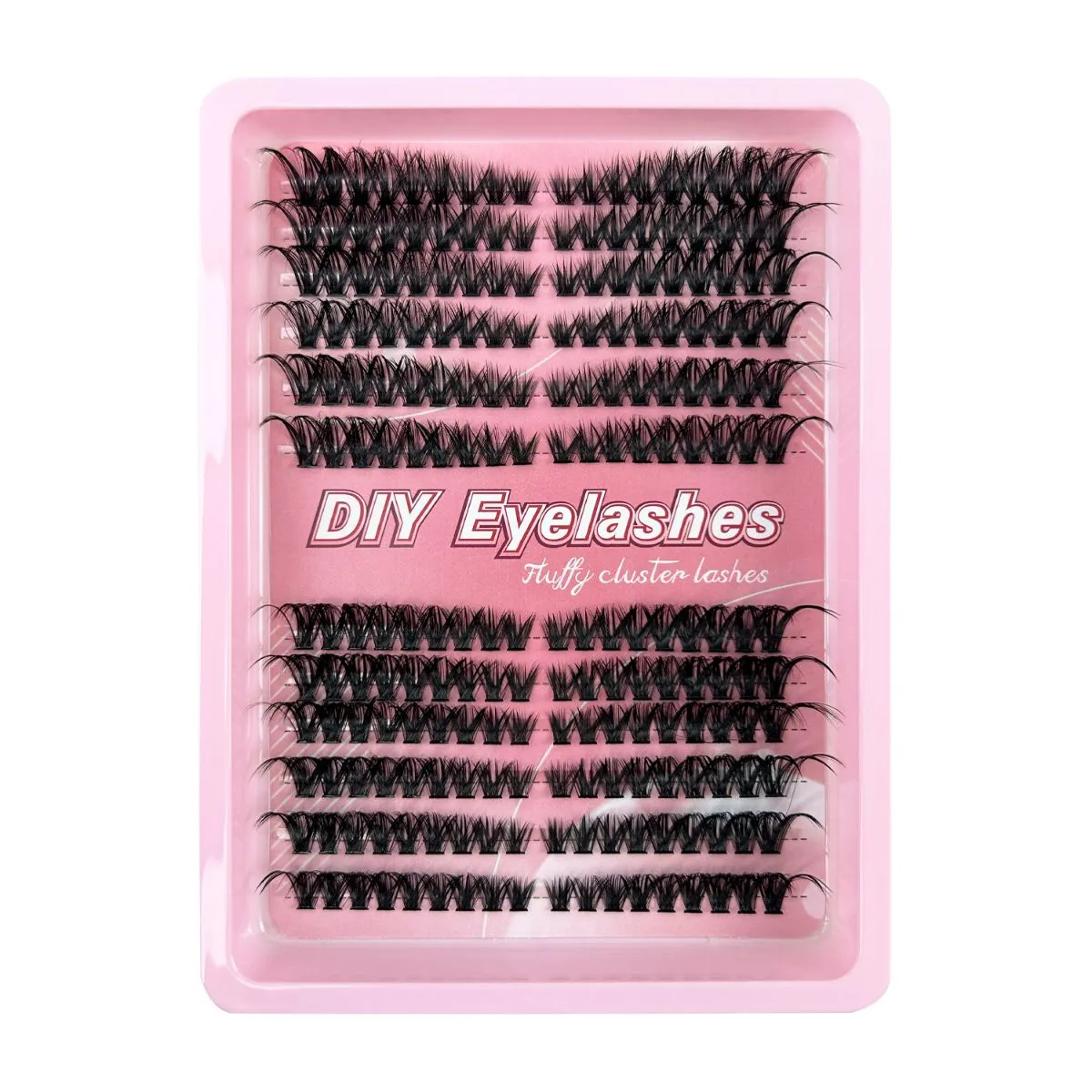216 Clusters 12 Rows PRO Curl Segmented Lashes – 30P/100P Bulk Cross-Border DIY Eyelash Extensions, Professional Volume Cluster Lashes for Salon & Home Use